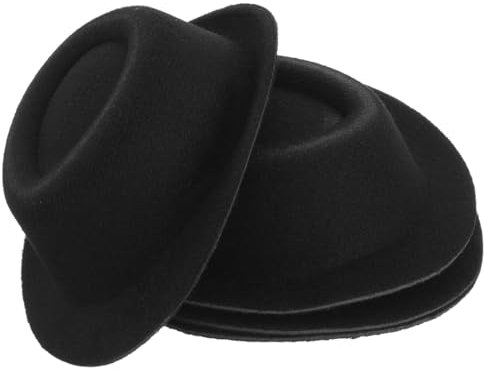 Vaguelly 4 Stück Paillettenhut Kleiner Hutkopfschmuck Quastenhut dekorativer Hutkopfschmuck Mini-Hut weinachtsmützen weihnachsmütze Puppenhüte Party-Cosplay-Hut zarter Kleiner Hut Stoff