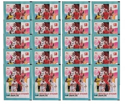 Topps Bundesliga Sticker 2024/2025-20x Stickertüten