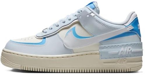 Nike Air Force 1 Shadow Damenschuhe (DZ1847-400, Blauer Farbton/Universitätsblau/Segel/Weiß) Größe 42,5