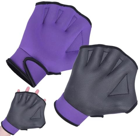 Schwimmhandschuhe für Herren, Schwimmhandschuhe, Schwimmhandschuhe, Tauchausrüstung, Nicht verblassende Gummifäustlinge für körperliches Training, wasserfest