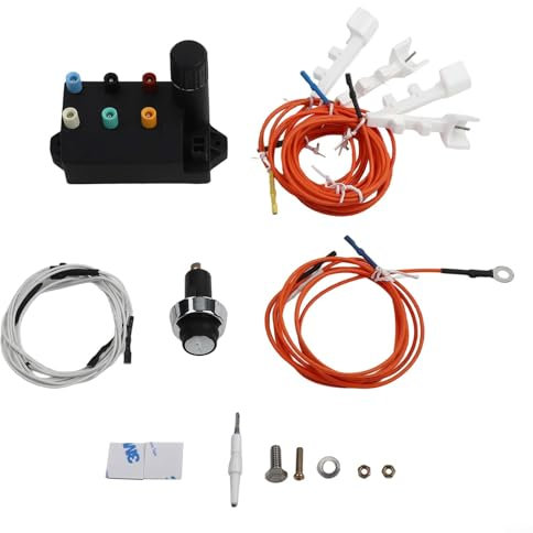 GLFLOW Kit de module d'allumage pour barbecue Weber Genesis II série 330 335 avec interrupteur d'alimentation et broches de fil de terre