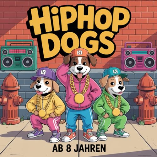 HipHop Dogs Malbuch für Kinder ab 8 Jahren