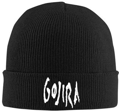 GZMQMOKD Herren Herbst und Winter warme Mütze, Gojira Heavy Metal Band Slouchy Beanie Strickmütze für Unisex warme Winter Stricken Skullies Beanie Cap