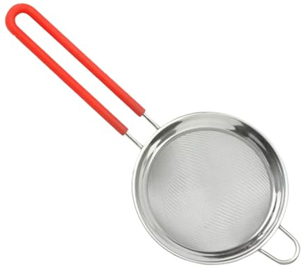 drburpily Multifunktionales Sieb mit feinem Maschengewebe zum Sieben, robust und leicht zu reinigen, aus rostfreiem Edelstahl, ideal für Spaghetti.