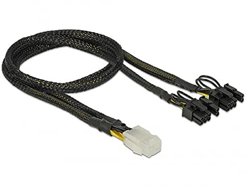 Delock Stromkabel - 6-poliges PCIe Power (W) bis 8-poliger PCIe Power (6+2) (M) - 30 cm, 85455