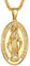GoldChic Goldkette Damen Jungfrau Maria Kette Gold Wundertätigemedaillemitkette Kettenanhänger Heilige Maria Medaille Halskette 56CM Venezianierkette Kupfer Religiöser Amulett Modeschmuck für Ostern