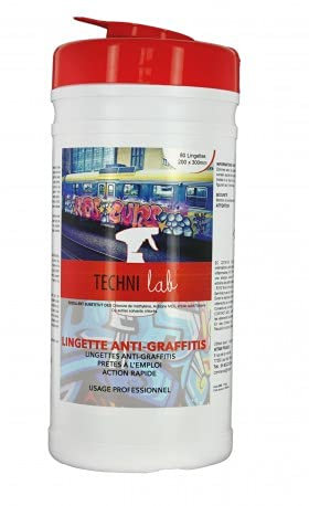 Produits nettoyage - Produit ménager entretien maison - nettoyant - graisse alimentaire - degraissant cuisine - Lingettes anti-graffitis multi-surfaces - Boite 80 lingettes
