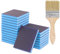 Glarks Le kit de 21 éponges de ponçage grain 180 comprend 20 blocs de ponçage réutilisables et lavables de 120 x 100 x 12 mm avec 1 pinceau pour bois, métal, peinture et cloison sèche
