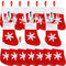 BOELLRUNO 30 Stück Mini Weihnachtsstrümpfe weihnachtsbesteckhalter Socken Rot Nikolausstiefel zum Befüllen und Aufhängen Weihnachten Bestecktasche Besteckhalter Weihnachtsdeko Weihnachtsbaumschmuck