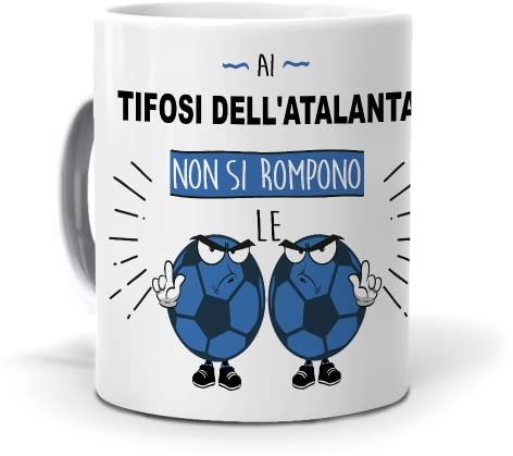 Regalo originale. Idea da regalare. Tazza Ai tifosi dell´atalanta non si rompono le palle. Ceramica 350 ml.