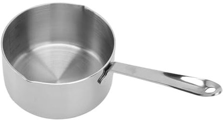 Mini casserole à sauce en acier inoxydable, réchauffeur à lait 350 / 50ml petit Saucepan tasse à sauce beurre réchauffeur à long manche banquet chocolat fondu café sauce pot(500ML)