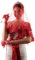 Brautschleier, bestickter Brautschleier, Kostüm für Hochzeit, Henna-Nacht, Rot/Ausflug, einfarbig (Getaway Solids), Standard