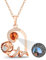 Projektions-Halskette mit Bild innen, 925er-Sterlingsilber, individuelle Foto-Blumen-Halskette, personalisierte Herz-Anhänger-Halskette, Schmuck, romantische Geschenke für Freundinnen und Frauen