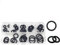 Dichtung O-Ring Dichtungsring Kaffeemaschine Dichtscheiben Ölbeständige Hochtemperatur-Silica-Ringe Silikon-Oring-Kit-Schwarz 40Stk CS3.0mm
