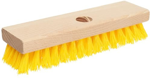 Deck Scrub Brush Head 7.87 - Heavy Duty Concrete & Wooden Deck Scrub Brush With Hard Nylon Bristles