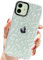 AMART Clear iPhone 12 Case with Cute White Flower Pattern Design - Soft TPU Shockproof Phone Cover for 6.1 inch iPhone 12/12 Pro