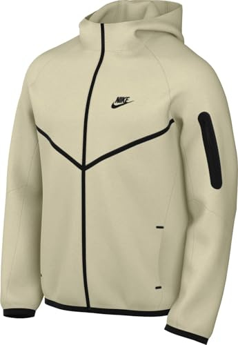 Nike Tech Windrunner Hoodie Mit Durchgehendem Reißverschluss Für Herren, Lt Khaki/Black, HV0949-234, XS