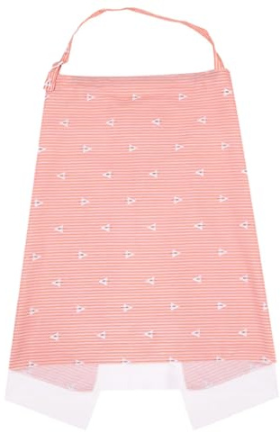 TIDTALEO Couverture d'Allaitement en Coton pour Bébé, Foulard d'Allaitement Filet Inclus, Protection Extérieure Anti-Gêne