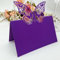 Medigy Cartes de placement de table pour mariage, fête d'anniversaire, décoration de table (violet)