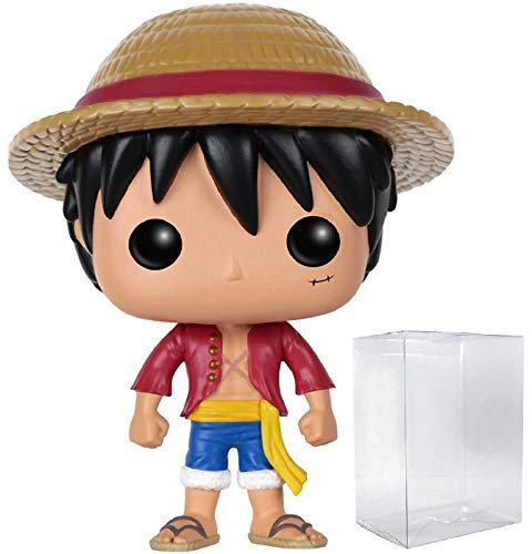 funko Pop Anime: One Piece - Monkey D. Luffy Vinyl Figure (Bundled with Pop BOX PROTECTOR CASE)