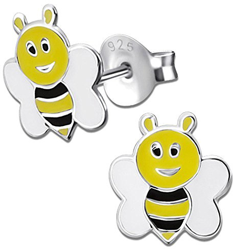Kinder Mädchen Ohrstecker 925 Sterling Silber Ohrringe Baby Biene Nr.38