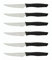Arcos Serie Nova, Set di Coltelli Bistecca, Lama Acciaio Inossidabile NITRUM 110 mm, Manico Polipropilene, Colore Nero