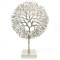 Carousel Home and Gifts Silver Coral Sculpture Decorative Ornament on Metal Stand Tree Of Life Jewellery Stand - Silver Metal Coral Ornament On Aluminium Base
