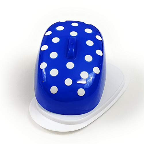 Berossi Boîte de beurre en plastique avec couvercle sans BPA pour conservation dans le réfrigérateur et le beurre en plastique avec boîte et plateau rotatif en plastique Style rétro beurrier bleu
