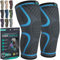 MODVEL Ginocchiera, 2 Tutore a Compressione per uomo e donna, Tutore per il fascia ginocchio per sportiva, palestra, ginocchiere Ortopedica supporto per recupero lesioni Menisco, Sollievo Dolori (L)