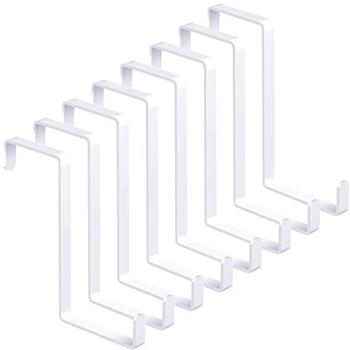 Türhaken, Z-Form, zur Verwendung als Handtuchhalter, Kleiderhaken, Kleiderhaken, Kleiderhaken, Kleiderhaken, Türhaken (weiß)