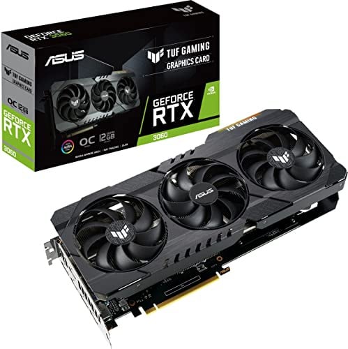 ASUS TUF Gaming NVIDIA GeForce RTX 3060 V2 OC Edition Grafikkarte (PCIe 4.0, 12GB GDDR6, HDMI 2.1, DisplayPort 1.4a, Dual Ball Fan Bearings, Military Grade Certification, GPU Tweak II) (Renewed)