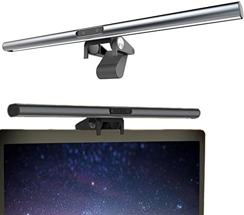 XINBAOHONG Computer Monitor Lamp Auto-Dimming 40CM Screen Monitor Light Bar for Eye Caring,e-Reading LED Task Lamp with Stepless Adjustment Touch Control No Screen Glare Space Saving Home Office