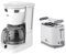 LENTZ Frühstücksset Kaffeemaschine Toaster Weiß-Grau