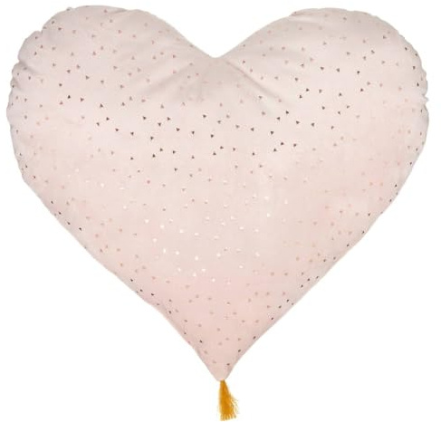 ATMOSPHERA CREATEUR D'INTERIEUR - Cuscino a cuore rosa per bambini 40 x 45 cm