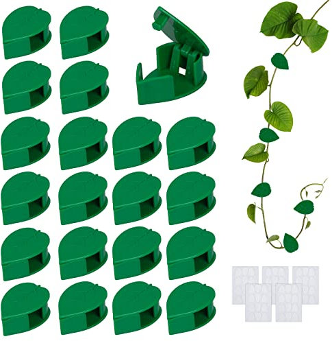 WEDNOK 60 Stück Kletterpflanzen Befestigung Wand Pflanzenclips Pflanzen Wandhalterung Clips Kletterhilfe Pflanzenkletter Halterung Pflanzenklammern für Gardening Plant Support Climbing Wall Gemüse