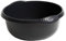 JMS we create smile 28cm Round Kitchen Washing Up Bowl Basin Mixing Plastic Bowl (Midnight Grey/Dark Grey)
