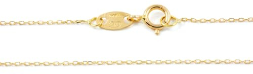 Monde Petit Cadena Oro Amarillo 18K Forzada 1º - Certificado Garantía - 8447-40 cm
