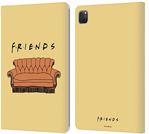 Head Case Designs Licenciado Oficialmente Friends TV Show Couch Icónico Carcasa de Cuero Tipo Libro Compatible con Apple iPad Pro 11 2020/2021 / 2022