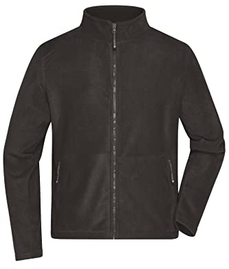 James & Nicholson Herren Microfleece Jacke - Klassisch geschnittene Jacke aus pillingfreiem Microfleece