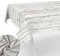 Stoff Tischdecke Tischwäsche Textil Tischtuch Baumwolle Polyester Gewebe abwaschbar pflegeleicht, in rund oval eckig Holz Grau 240x140cm Schnittkante