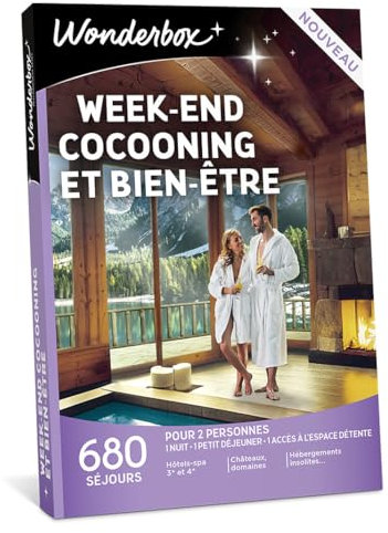 Wonderbox Week-End Cocooning Et Bien-être - Coffret Cadeau Idée Cadeau Séjours