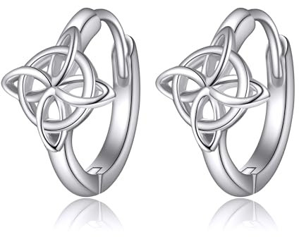 Hexenknoten Ohrringe Silber 925 Hexen Knoten Creolen Kleine Hexen Kreuz Knoten Hexen Schmuck Geschenke Damen