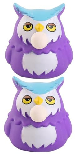 KICHOUSE 2St Prise Musik sensorische Kugeln Silikon süße sensorische Eulen Kinderspielzeug Spielzeuge dehnbares Spielzeug Druckspielzeug für Kinder Schreibtisch