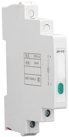 FTVOGUE LED-Anzeigeleuchte, DIN-Schienenmontage JD9 H1D 230 V AC DC für Verteilerkasten, CNC-Drehmaschine, Wohngebiete (3)