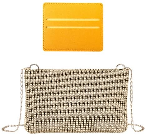 EHDWXVZM 1 Pochette Donna, Portacarte, Borsa A Tracolla Lucida