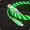 Genérico Cable de Carga Rápida USB Tipo C con Luz LED (Verde)