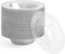 MATANA 100 Klare Plastikschalen mit Silberglitzer, Suppenteller, Suppenschalen (360ml) - Suppenschüssel für Hochzeiten, Geburtstage, Taufen, Weihnachten, Partys - Mehrweg & Stabil