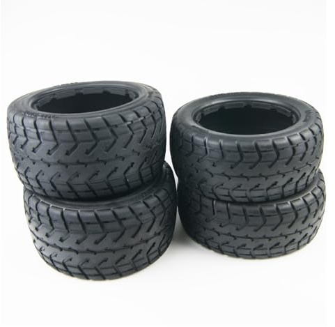 SGREHJDR Vorder- und Hinterradreifen for HPI Baja 5B Rovan Rofun KM 1/5 Buggy(Front-Rear)