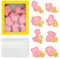 8PCS Animal Cookie Cutters Set with 10 Cookie Bags, 3D Cookie Cutter with Plunger Stamp, Cartoon Pastry Cutters for Baking, Embossing Biscuit Cutters for Kids Fondant Cookie Cake Decorations