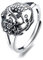 925 Sterling Silber Karpfen Lotus Ring für Frauen Männer Offen Einstellbar, Nette Tier Index Finger Ring Offene Mode Boho Ring für Lucky Schmuck Geschenk